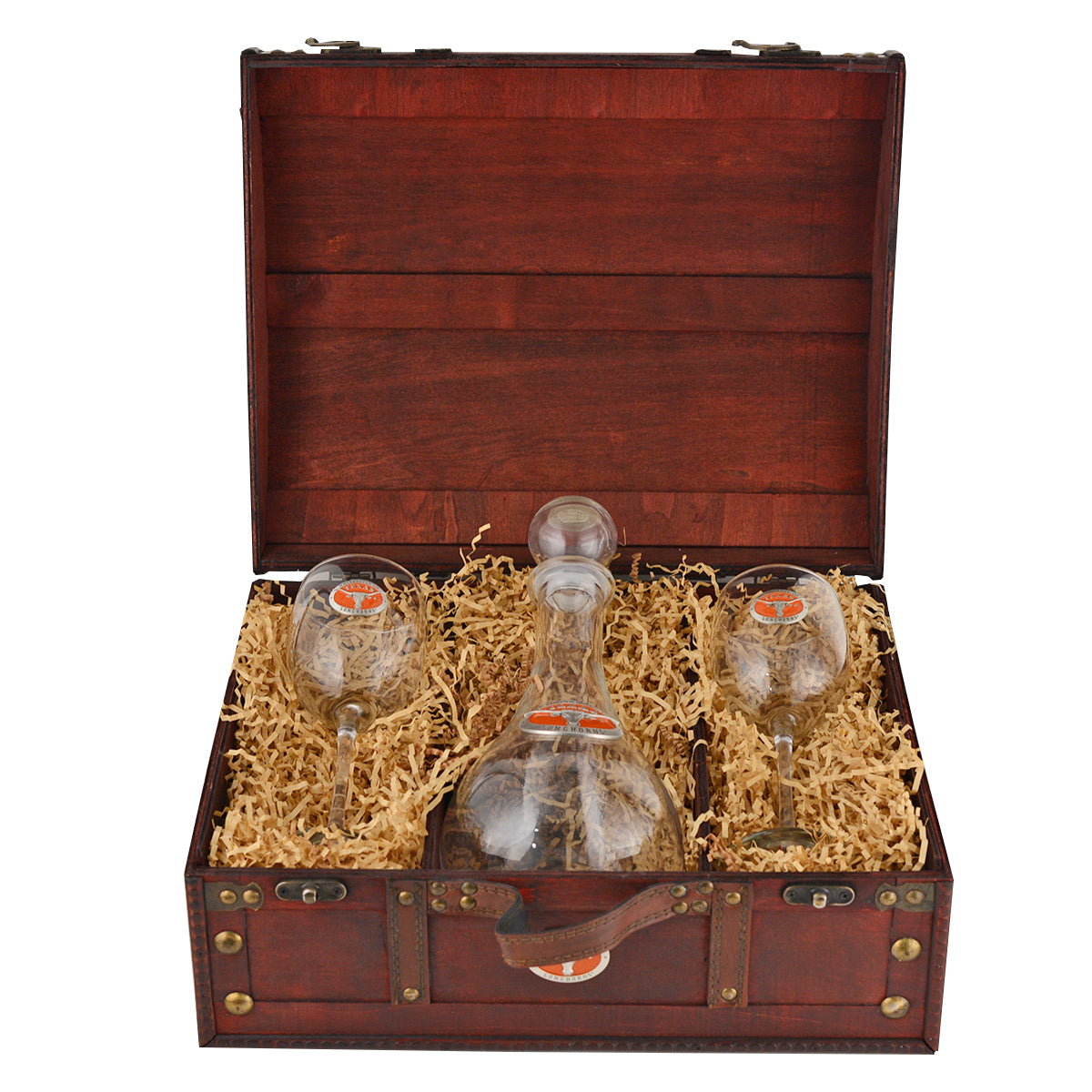 Heritage Texas Longhorn Wine Decanter Set With Enamel Medallions (DWC10122EO)