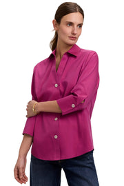 Foxcroft Paityn Essential Shirt (158998) (Pomegranate)
