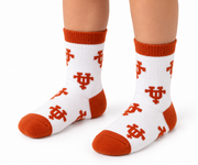 Texas Longhorn Allover UT Logos Crew Child Socks ( XCTG1-child)