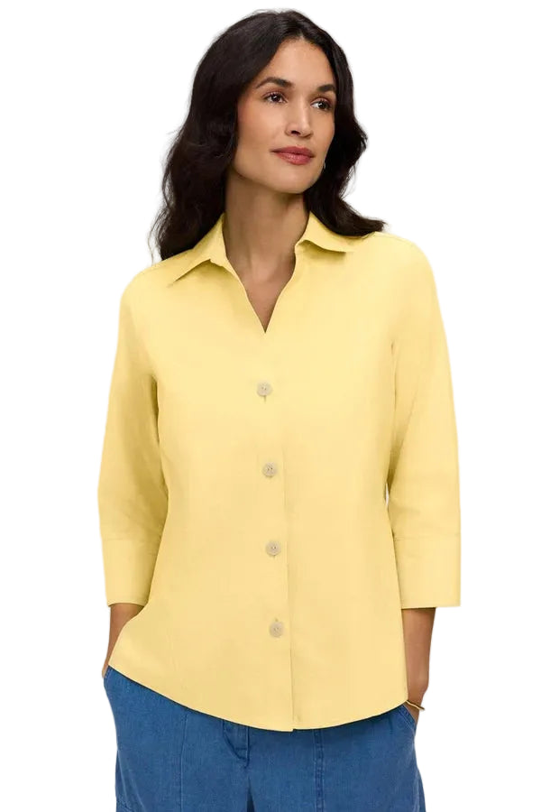 Foxcroft Paityn Essential Shirt (158998)(Lemon)