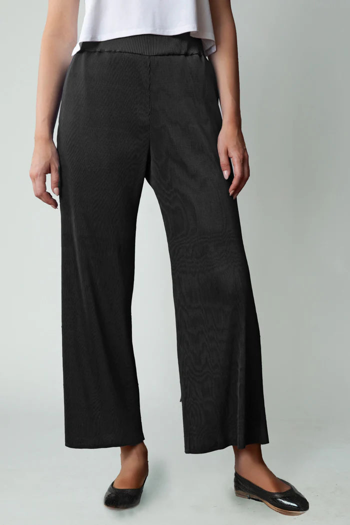 Olivia by Habitat Parisian Pleat Solid Occasional Pant (300283)(Black )