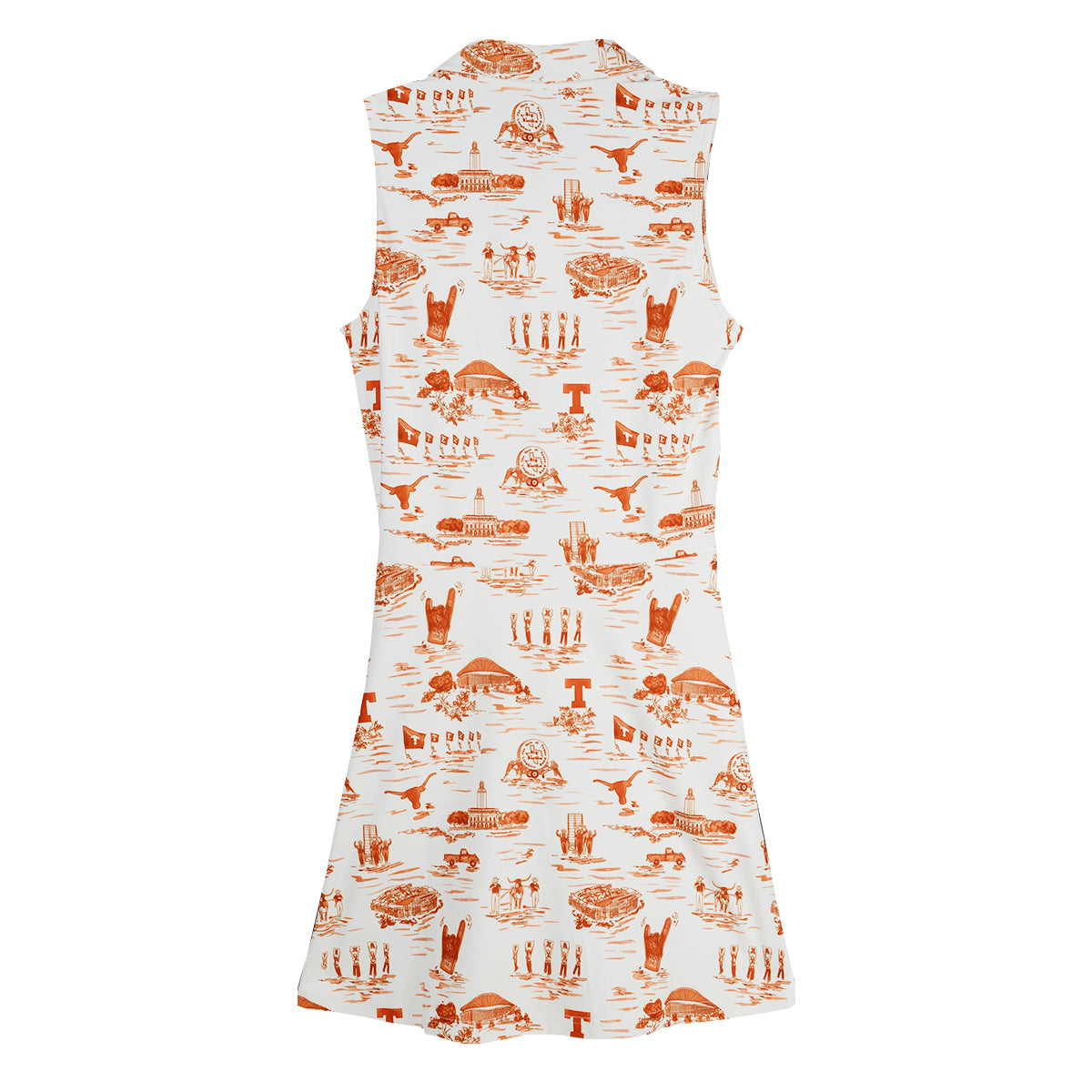Texas Longhorn Smith And Quinn Hedy Dress (30055) (Burnt Orange/White)(Texas Toile)