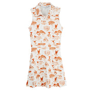 Texas Longhorn Smith And Quinn Hedy Dress (30055) (Burnt Orange/White)(Texas Toile)
