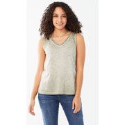 FDJ French Dressing Sleeveless V-Neck Jersey Top  (5 Colors) (3026476)