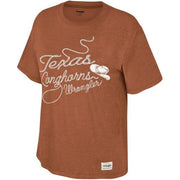Texas Longhorn Wrangler Ladies Oversized Lasso Tee (WRTS30374) BO