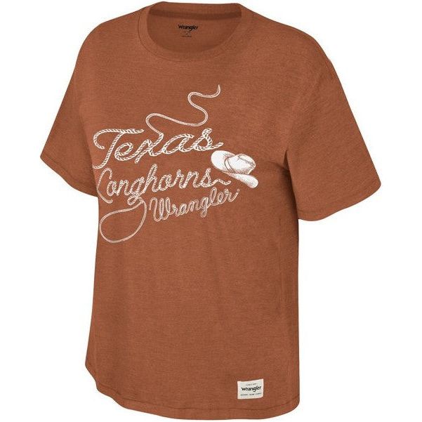Texas Longhorn Wrangler Ladies Oversized Lasso Tee (WRTS30374) BO