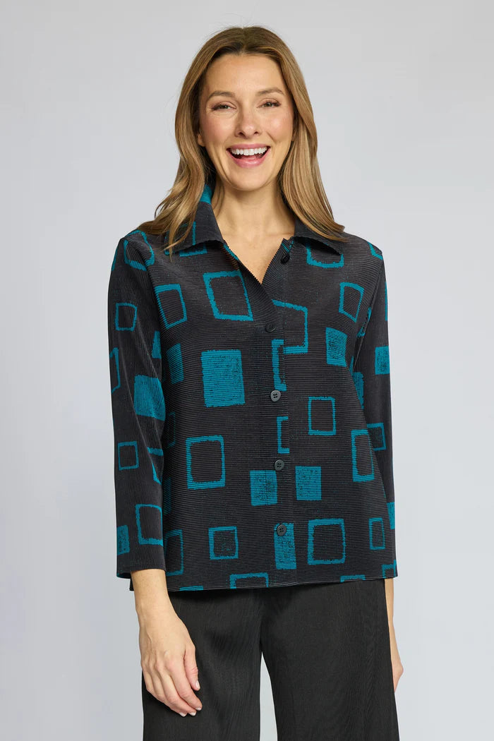 Olivia by Habitat Parisian Pleat Occasion Jacket (304106)(Teal)