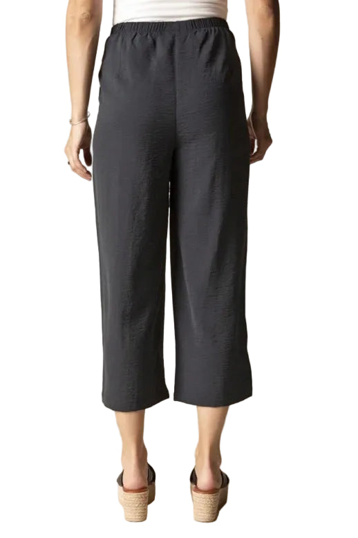 Habitat Destination Unknown Wide Leg Crop Pant (Black)(30661)