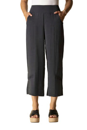 Habitat Destination Unknown Wide Leg Crop Pant (Black)(30661)