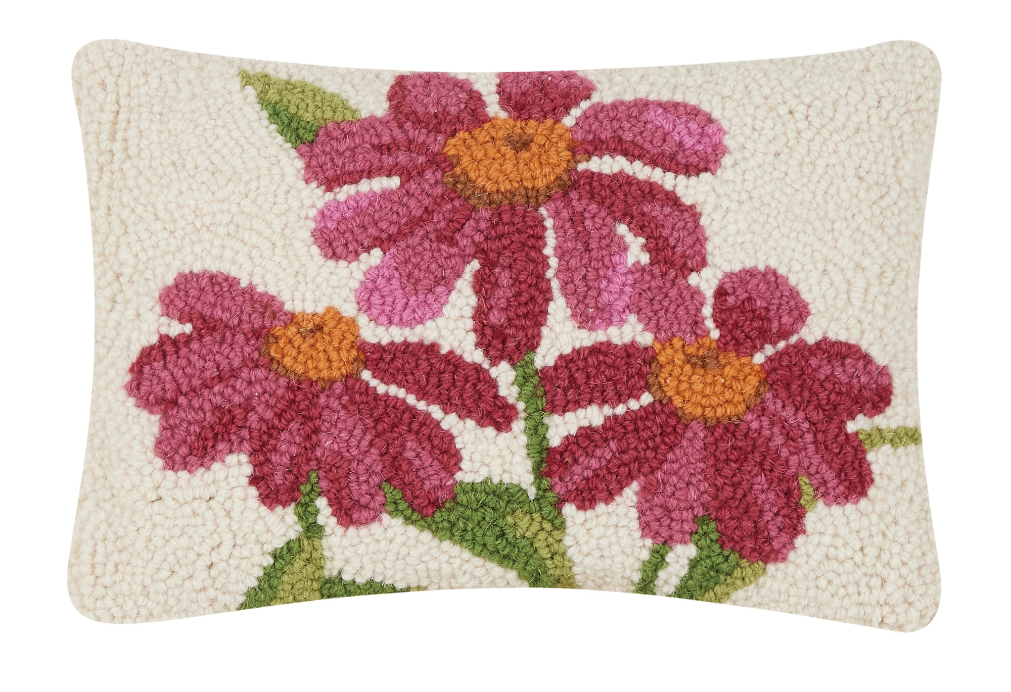 Peking Handicraft Coneflower Hook Pillow (12 x 18)