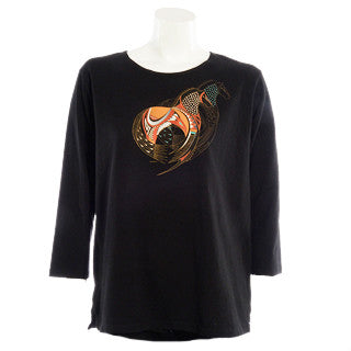 Sabaku Black Horse Midnight 3/4 Sleeve Tee