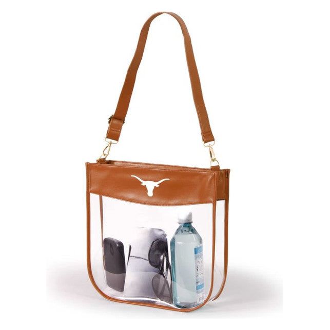 Texas Longhorn Kate Clear Zip Bag (312TEX)(Burnt Orange)(Home)