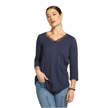 FDJ French Dressing V-Neck Solid Top (4 Colors)(3148476)