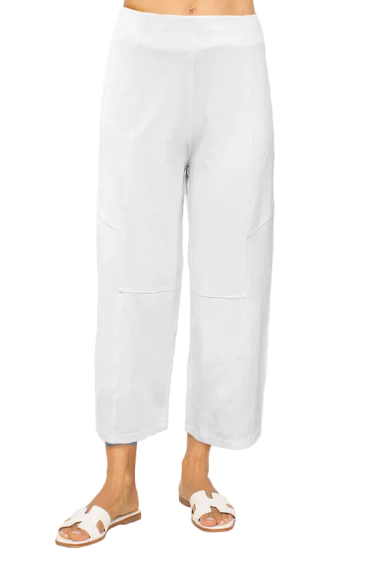 Habitat Stonewash Cotton Knit Flood Pant (31567)(White)