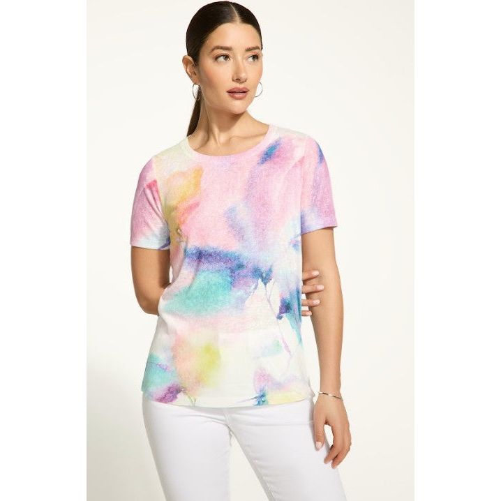 FDJ French Dressing Swell Print Short Sleeve Top
