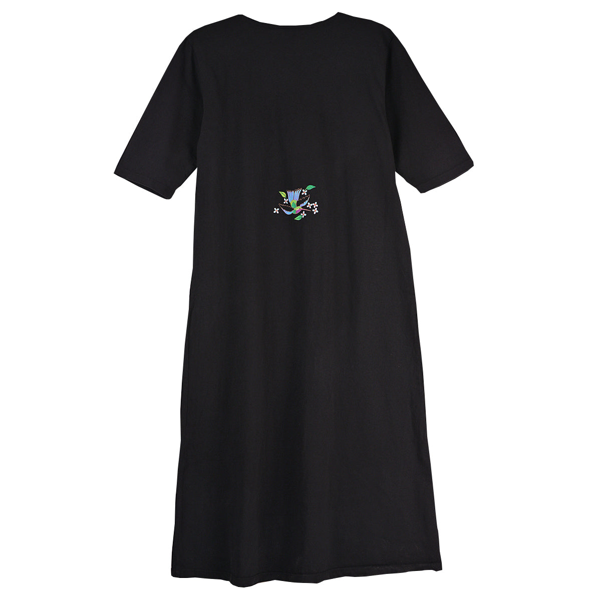 Sabaku Hummingbird Huipil Midnight Dress