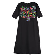 Sabaku Hummingbird Huipil Midnight Dress
