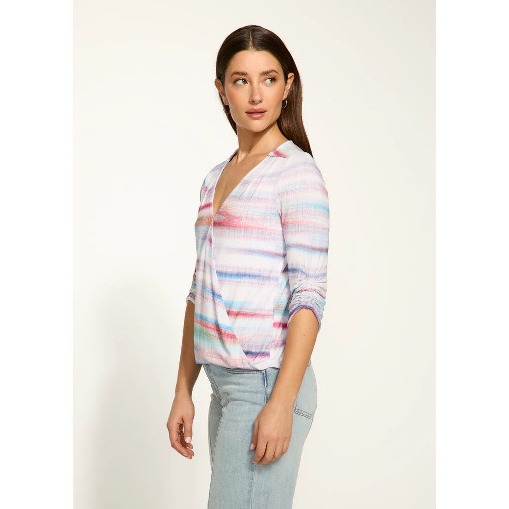 FDJ French Dressing Ink Paper Print Wrap Top