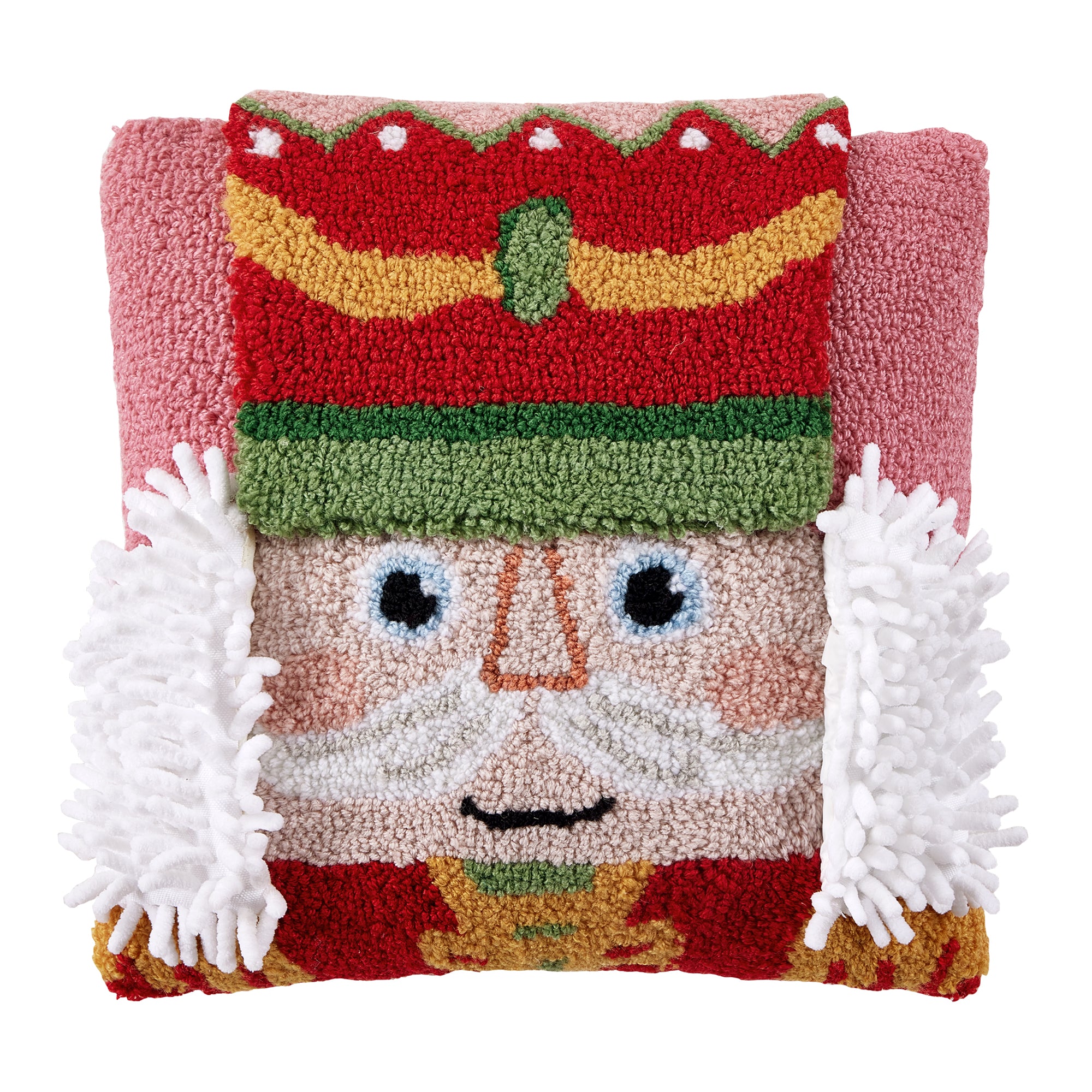 Peking Handicraft 3D Nutcracker Hook Pillow 14" SQ