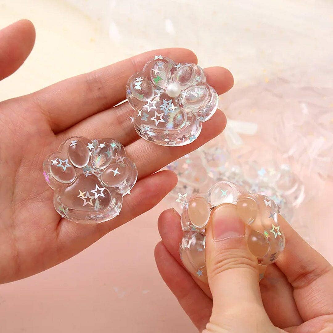 Pinch Family: Taba Squishy Transparent Cat Paw Fidget (5pc)