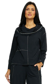 Olivia by Habitat Essential Layers Cool Cowl Pullover (BLK) (320356)