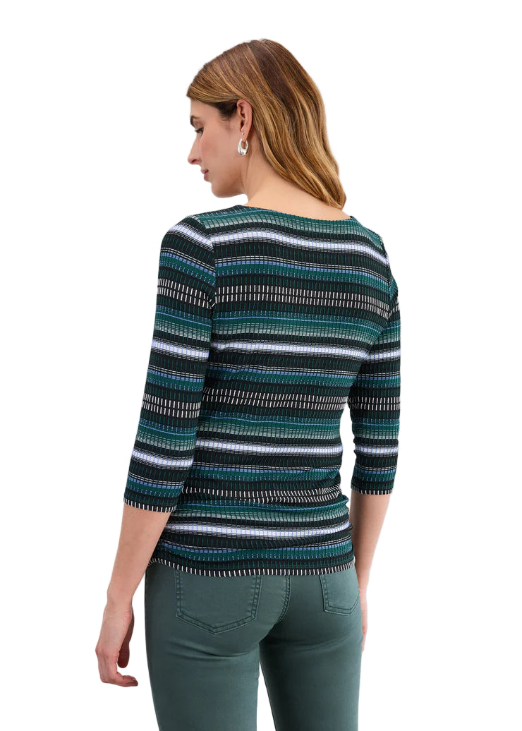 FDJ French Dressing 3/4 Sleeve  Rushed Side Cool Brixton Top (3245109)