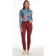 FDJ French Dressing Magnolia Print Mock Neck Top (3311756)