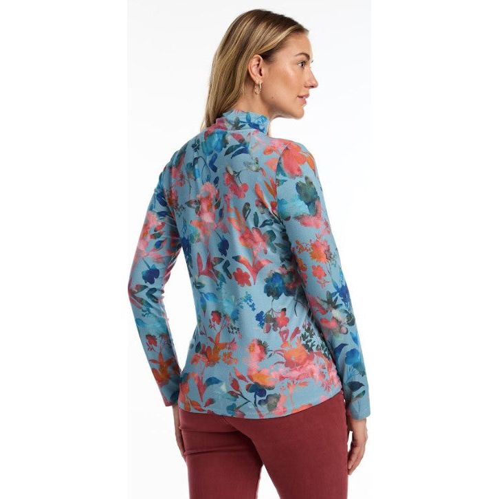 FDJ French Dressing Magnolia Print Mock Neck Top (3311756)