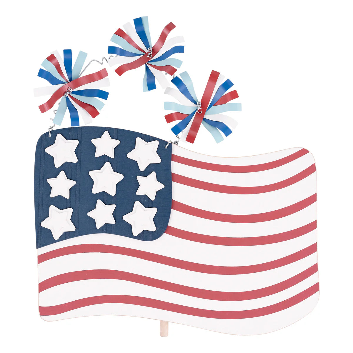Glory Haus Wooden Stars and Stripes Flag Topper (33160516)