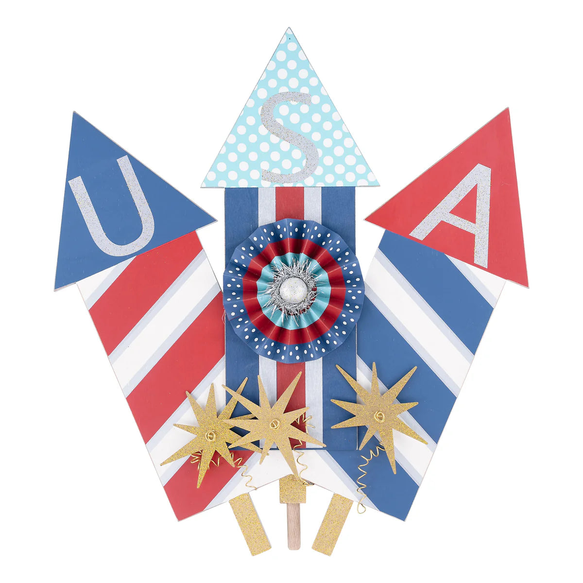 Glory Haus Wooden USA Fireworks Topper (33170509)