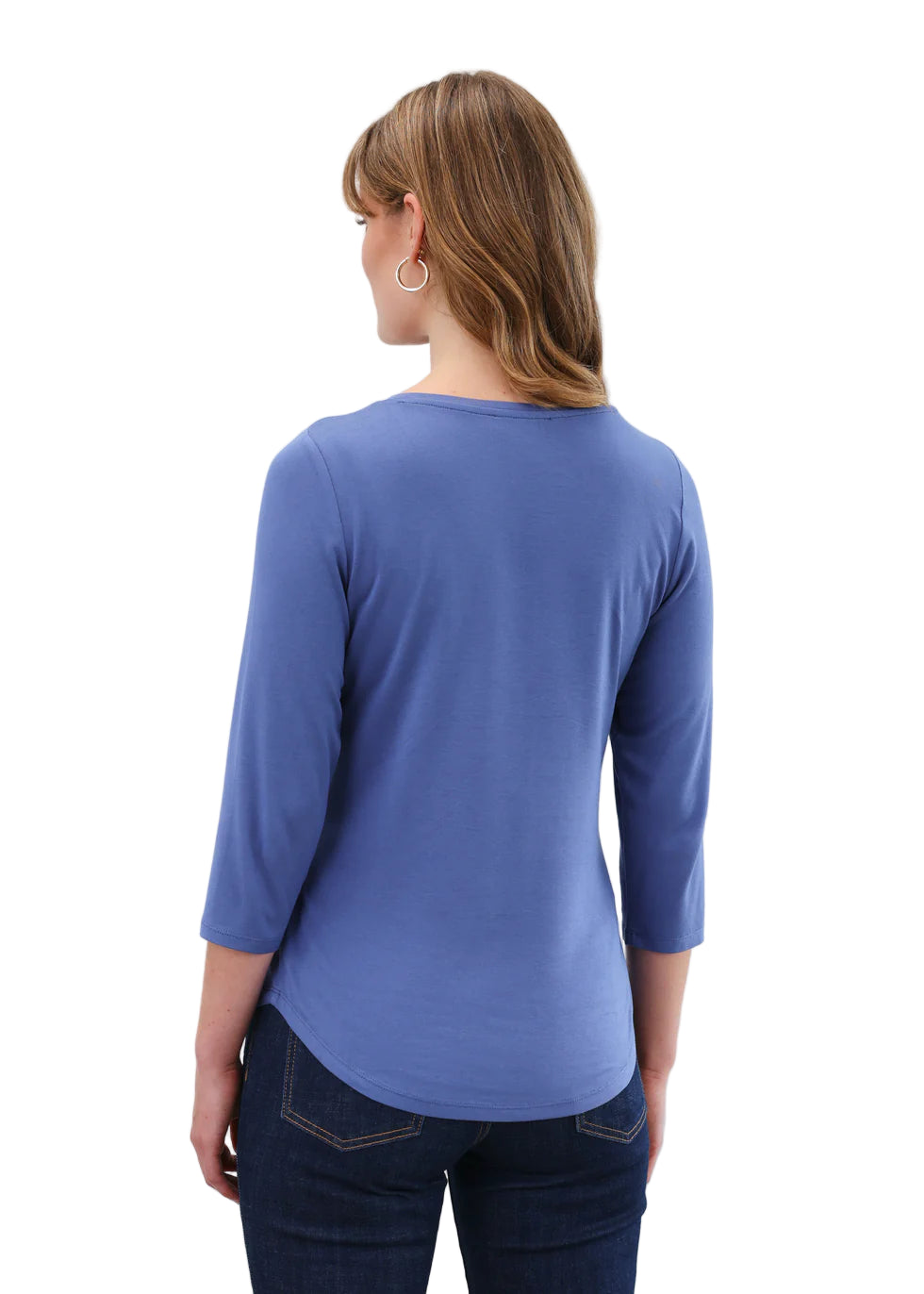 FDJ French Dressing V-Neck Knit Top (3318756)(Blue Berry)