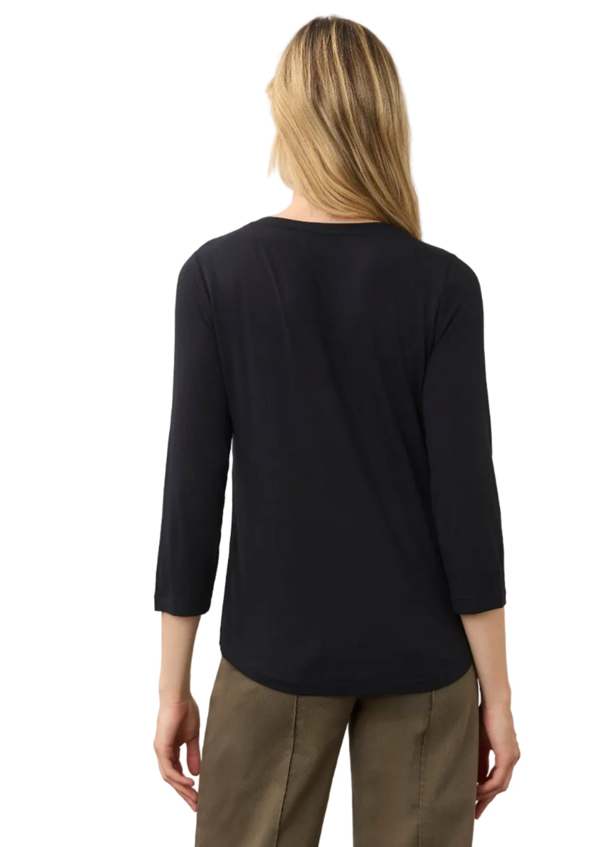 FDJ French Dressing V-Neck Knit Top (3318756)(Black)