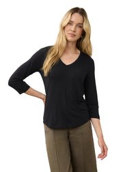 FDJ French Dressing V-Neck Knit Top (3318756)(Black)