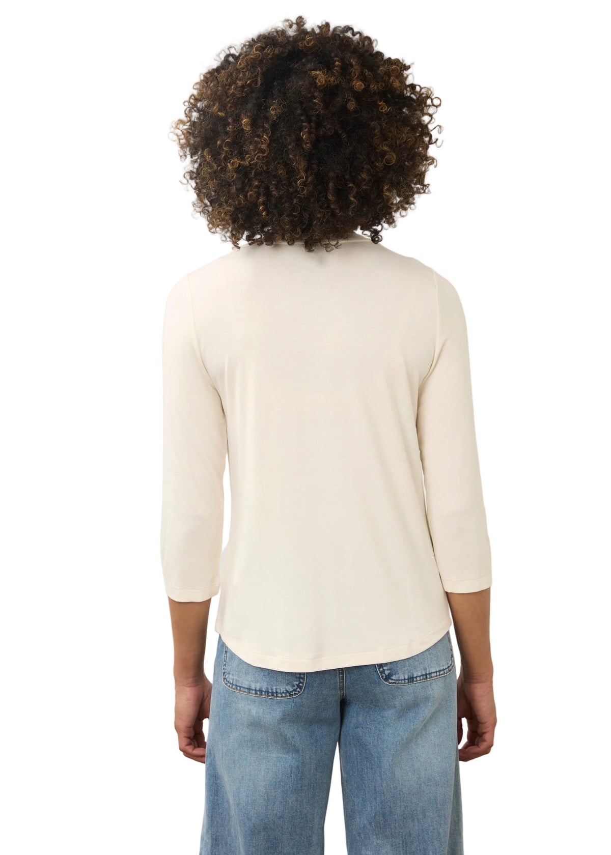 FDJ French Dressing V-Neck Knit Top (3318756)(Cream)