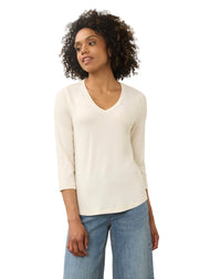 FDJ French Dressing V-Neck Knit Top (3318756)(Cream)