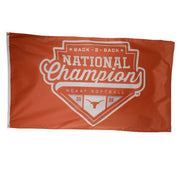 Texas Longhorn Softball 2026 National Champions Deluxe  3 x 5 Flag (33330)