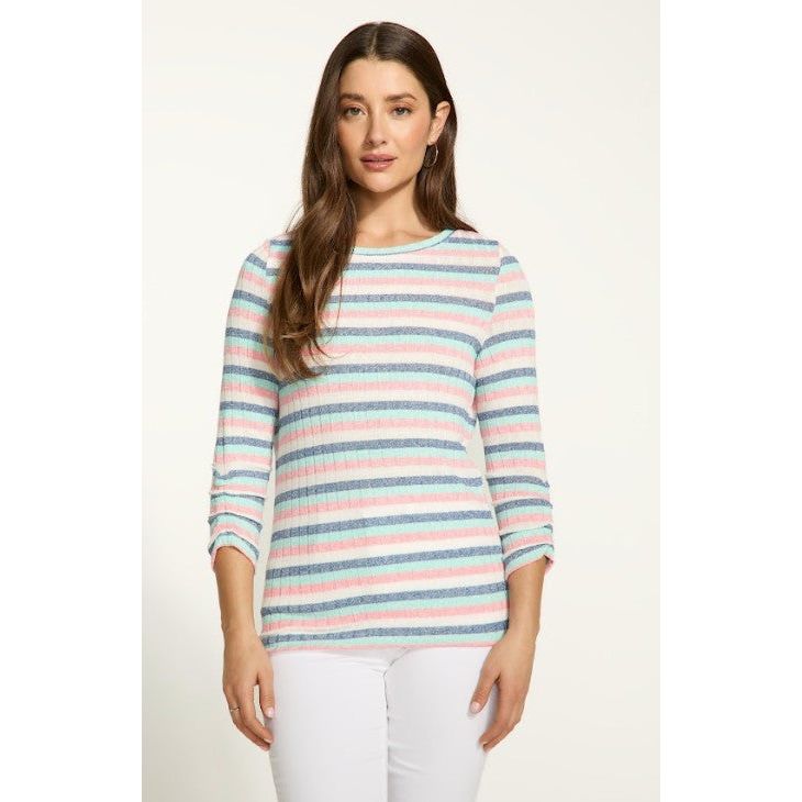 FDJ French Dressing Sparkle Rib Top