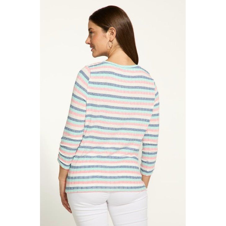 FDJ French Dressing Sparkle Rib Top