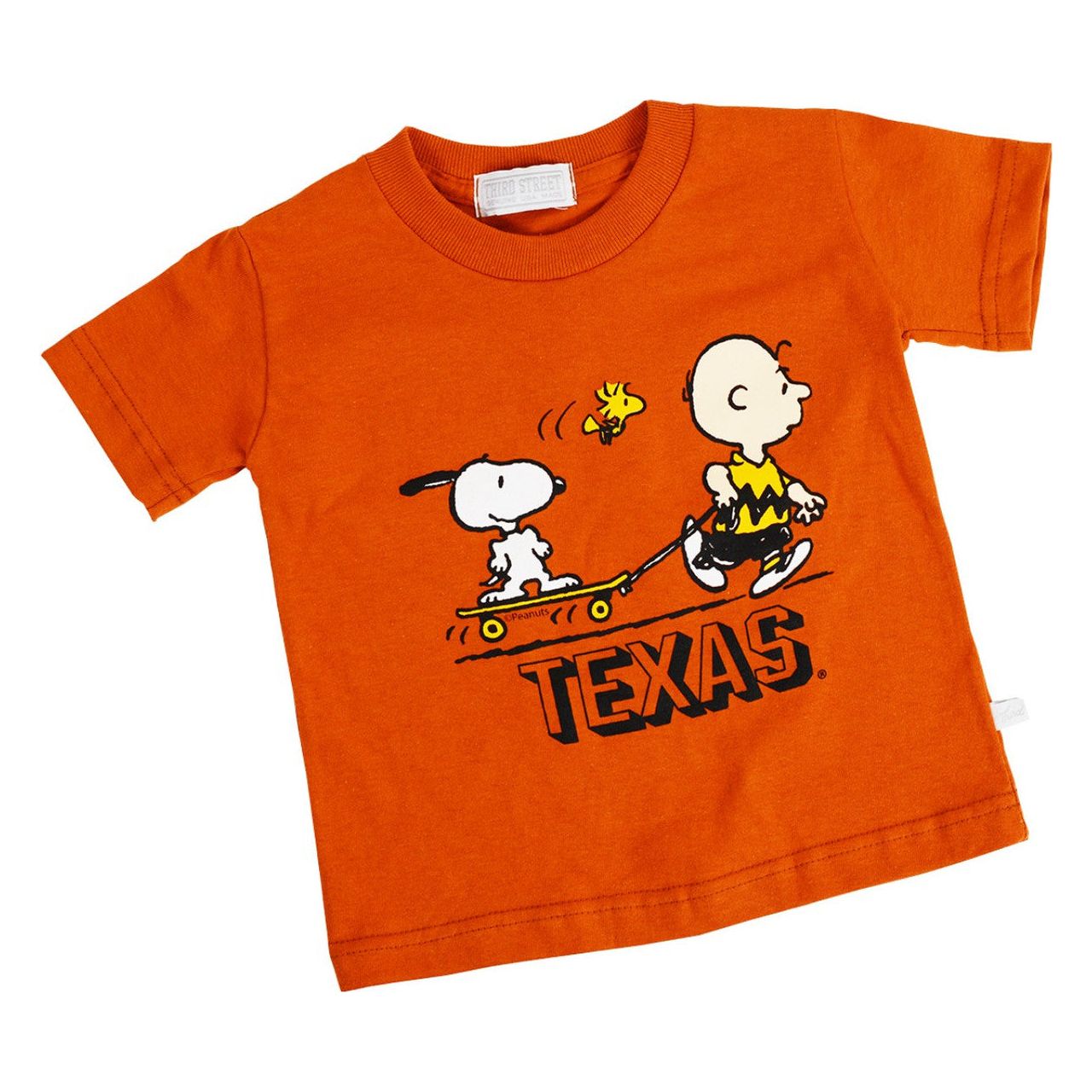 Texas Longhorn Toddler Snoopy Skating Tee (341-SNOOPYSKATE)