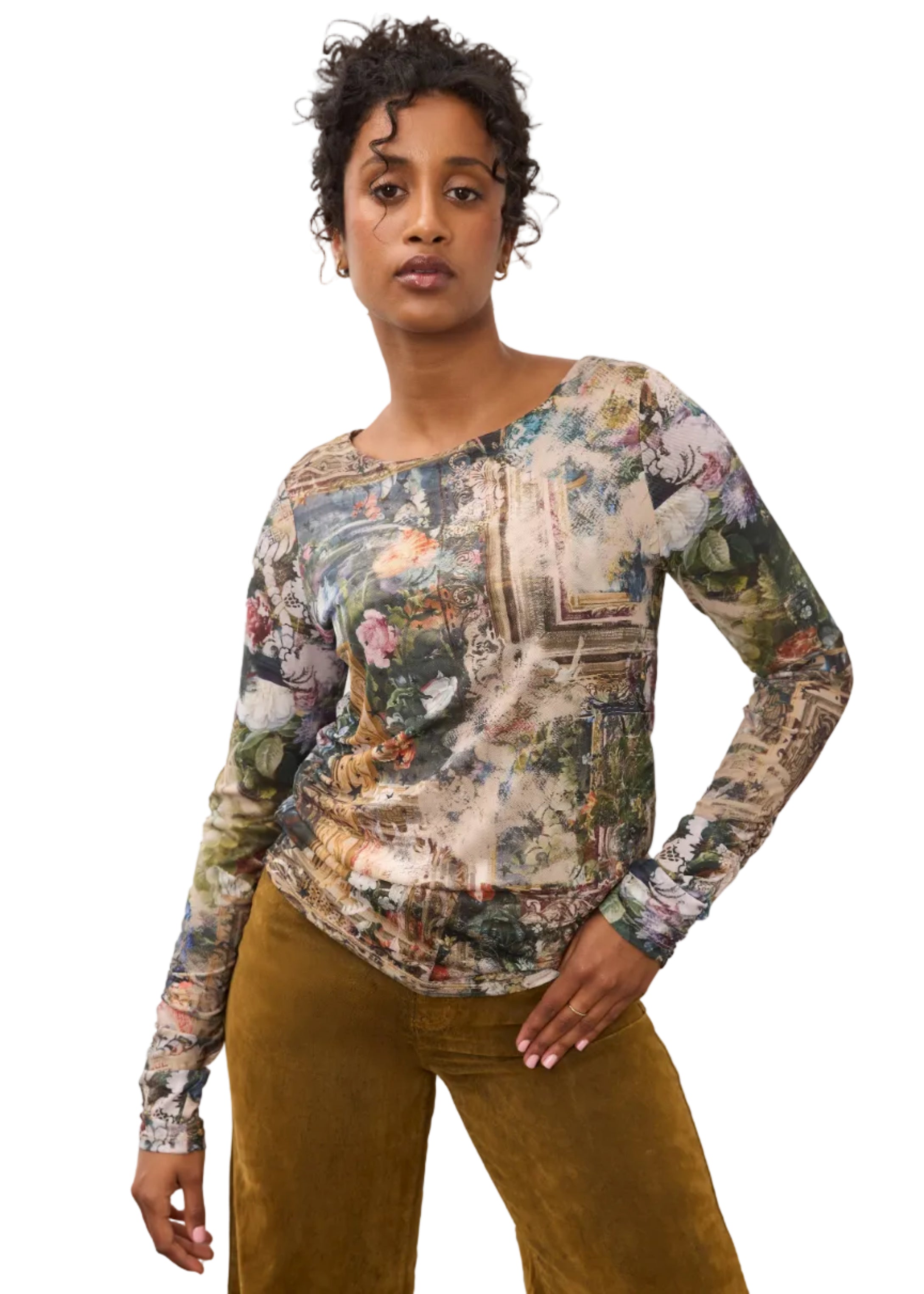 FDJ French Dressing  Rushed Long Sleeve Mesh Sublimated Top (3431603)(Gallery)