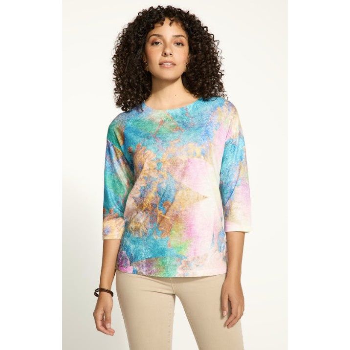 FDJ French Dressing Dandy Drop Shoulder Boat Neck Top