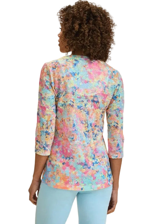 FDJ French Dressing Sparkles Print V-Neck Top