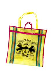 Taco Dove - Yellow - Large Mesh Tote (LMT0003)