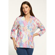 FDJ French Dressing Spectral Print  V-Neck Top