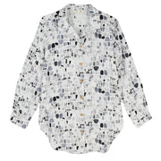 Escape Regatta Rayon Seaglass Beach Shirt (35740)(Gray)
