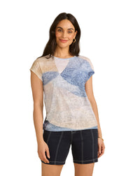 FDJ French Dressing Short Sleeve Round Neck Top (3582844)(Kona)