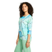 FDJ French Dressing Tableau Print Boat Neck Top (2 Colors)