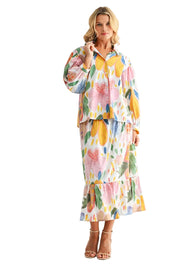 Joh Jones Spring Floral Skirt  (36383W)(Multi)
