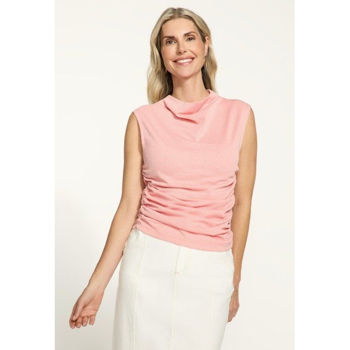 FDJ French Dressing Ruched Cap Sleeve Top (2 Colors)