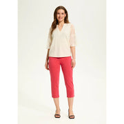 FDJ French Dressing Mesh Bell Sleeve Top